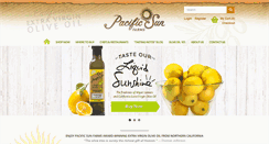 Desktop Screenshot of pacificsunoliveoil.com